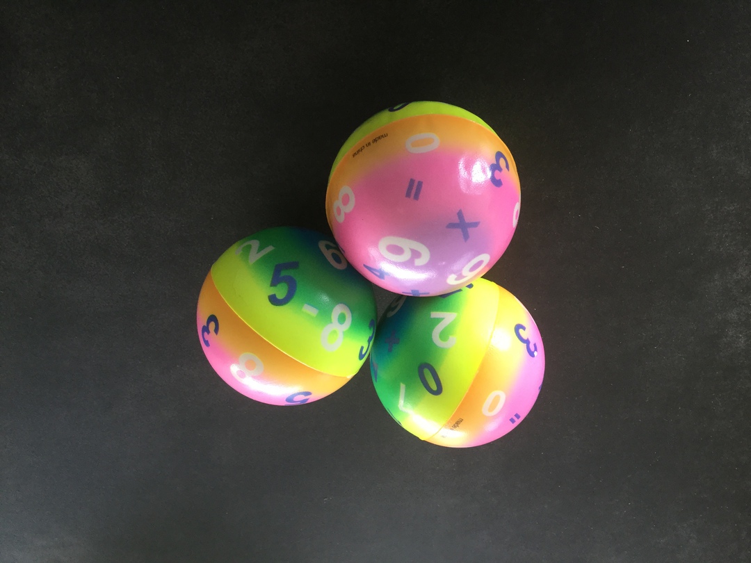 63mm Numbers Squeeze Ball image 0